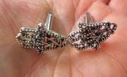 cufflinks sterling silver plated charms and components