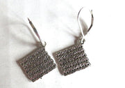 passover theme silver earrings