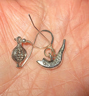 jewish high holiday silver earrings