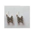 everyday judaica and shabbat silver earrings torah scroll / sterling silver posts