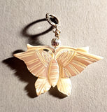 mother of pearl carved pendant all sterling silver select from 4 styles butterfly