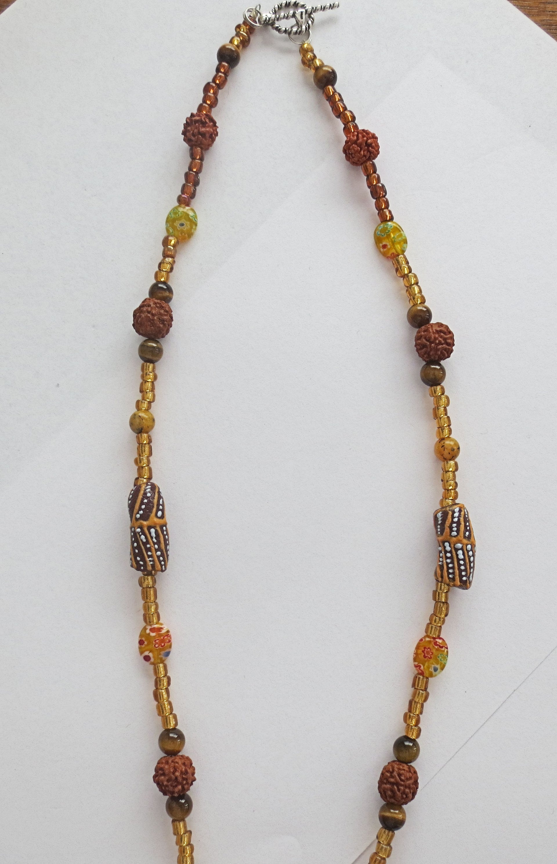 hamsa browns gold gemstone statement necklace sterling silver bohemian style
