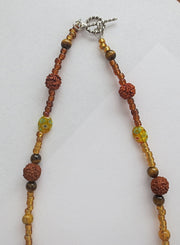 hamsa browns gold gemstone statement necklace sterling silver bohemian style