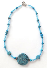 turquoise gemstone statement necklace turquoise colors sterling silver