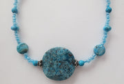 turquoise gemstone statement necklace turquoise colors sterling silver