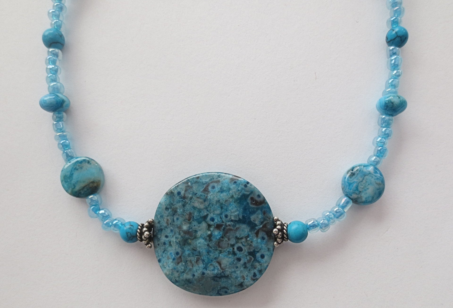 turquoise gemstone statement necklace turquoise colors sterling silver
