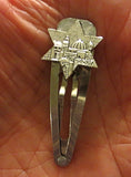 kippah clip with judaica charm handmade jerusalem star of david