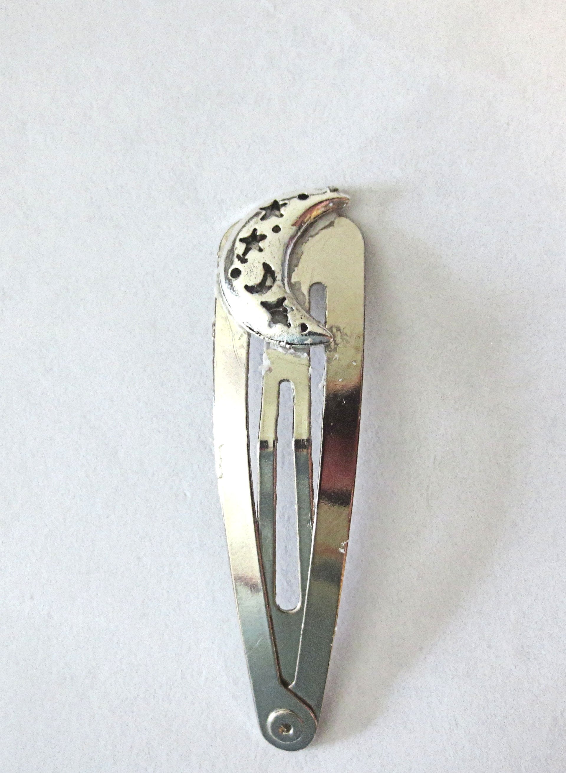kippah clip with judaica charm handmade
