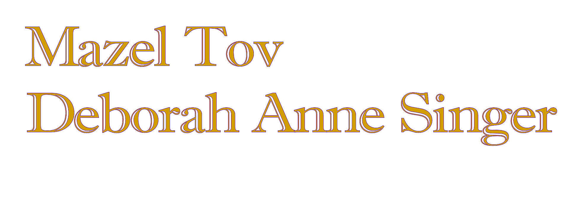 custom sew in label for kippah or yamaka personalize your kippah / yarmulke imprint shadow / gold