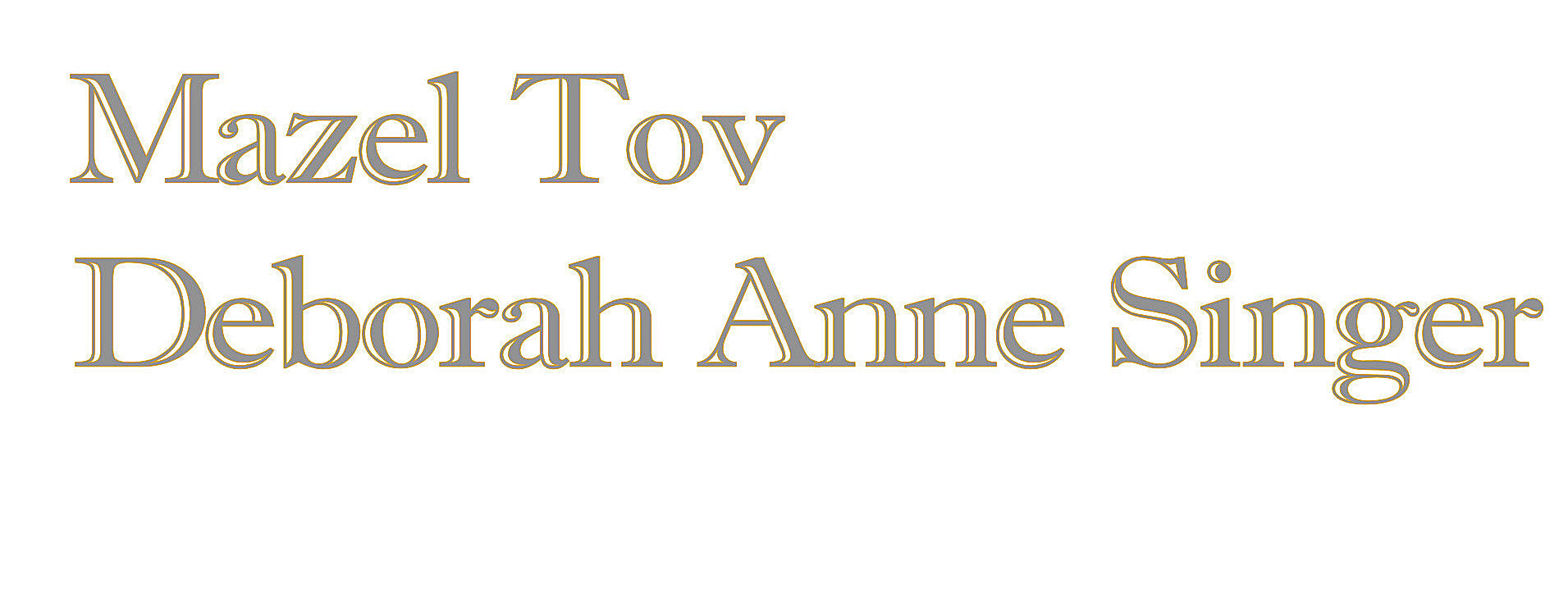 custom sew in label for kippah or yamaka personalize your kippah / yarmulke imprint shadow / silver