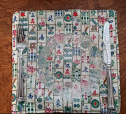 mahjong quilted reversible insulated place mats set of 2 great colors chinese mah jong game