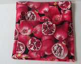 matzoh case holder with three sections for a beautiful seder table --- holds standard matzos pomegranates