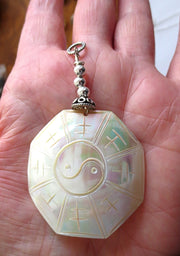 mother of pearl carved pendant all sterling silver select from 4 styles