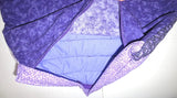 purple calico patchwork quilted pillow cover log cabin design lavender lilac great colors