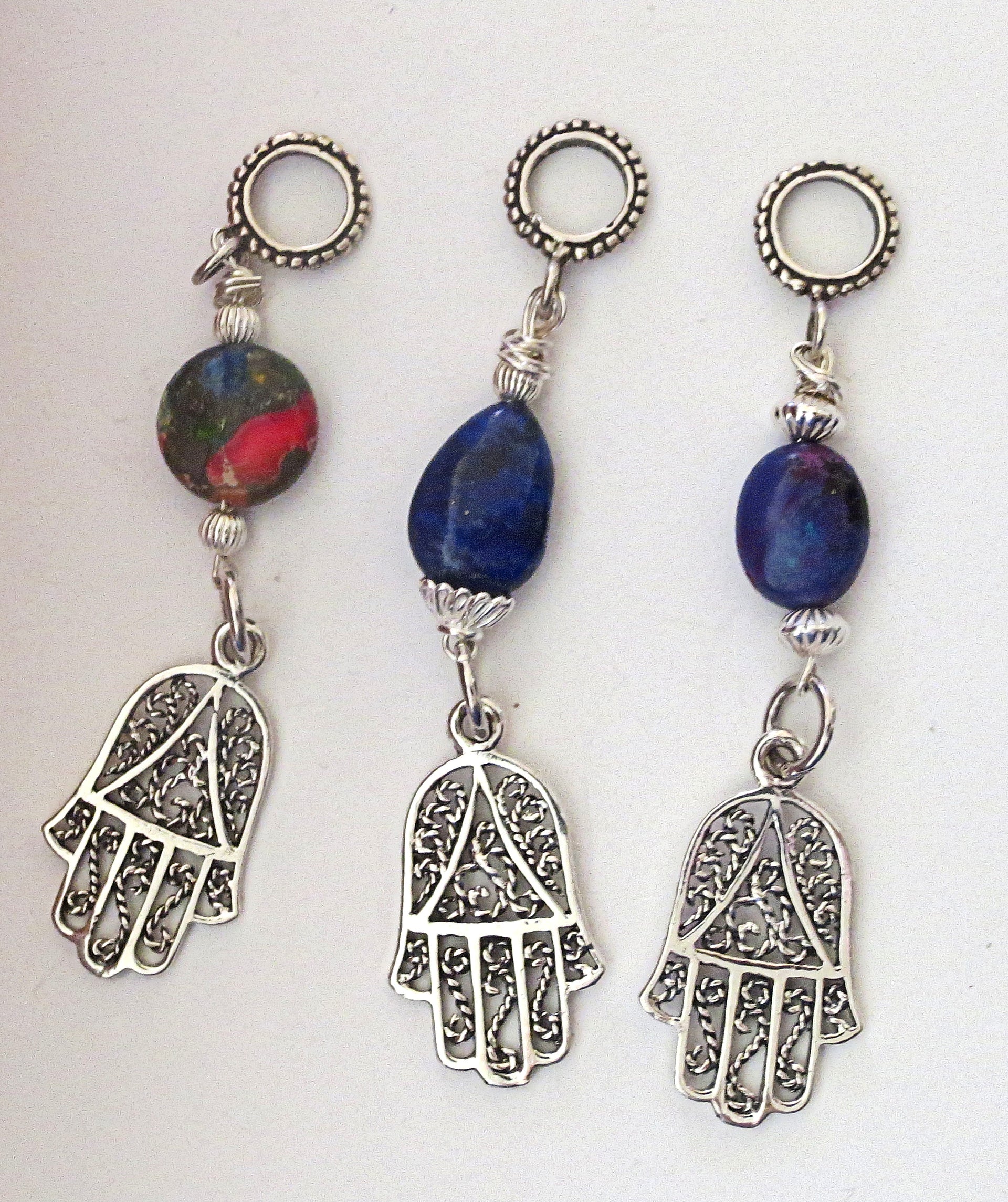 sterling silver hamsa charm pendant euro style 3 style choices