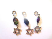 star of david with beautiful gemstone pendant all sterling silver