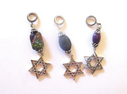 star of david with beautiful gemstone pendant all sterling silver