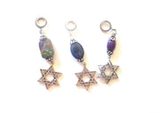 star of david with beautiful gemstone pendant all sterling silver