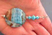 one of a kind gemstone sterling silver pendants