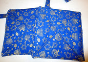 hanukkah pot holders or trivets thick double insulated handmade chanukah useful decorations