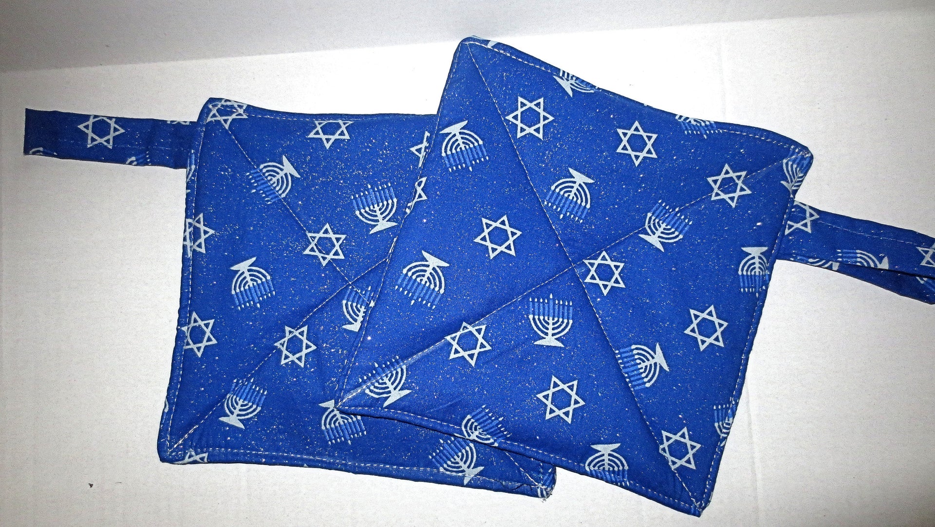 hanukkah pot holders or trivets thick double insulated handmade chanukah useful decorations