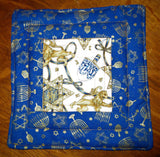 hanukkah theme quilted reversible mini mats 2 insulated lion of judah
