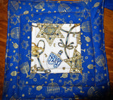 hanukkah theme quilted reversible mini mats 2 insulated lion of judah