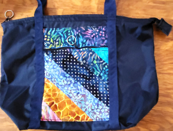 New tote bag with batik, and new Challah covers, including personalization.