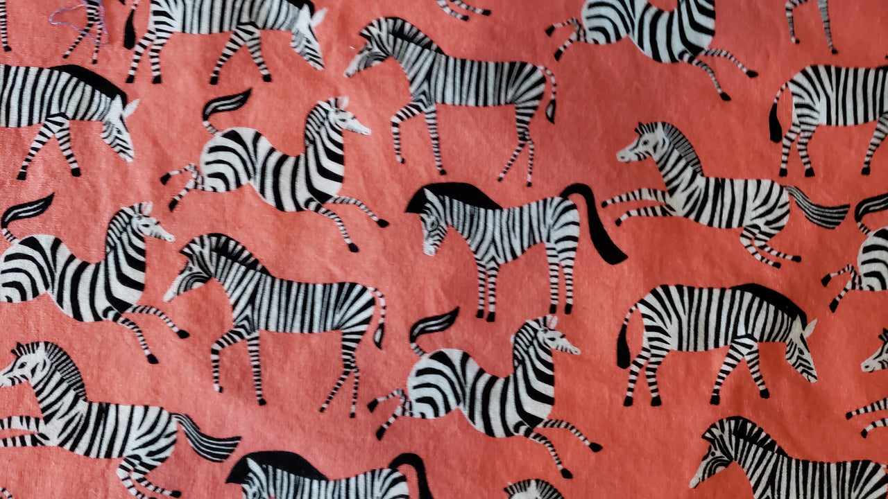 Adorable zebras wild animals cotton sewing quilting fabric bhy x 43" Joann fabrics