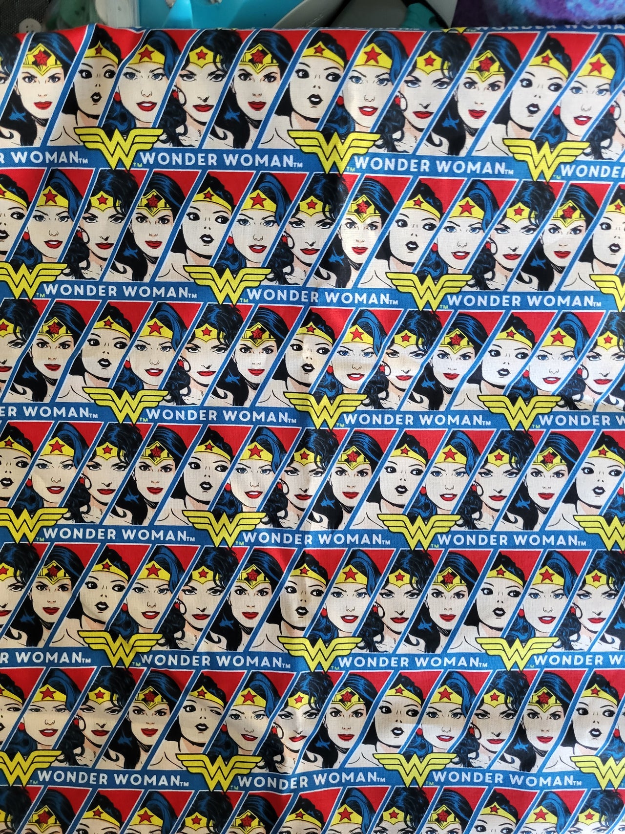 Wonder Woman portraits packed cotton sewing quilting fabric bhy