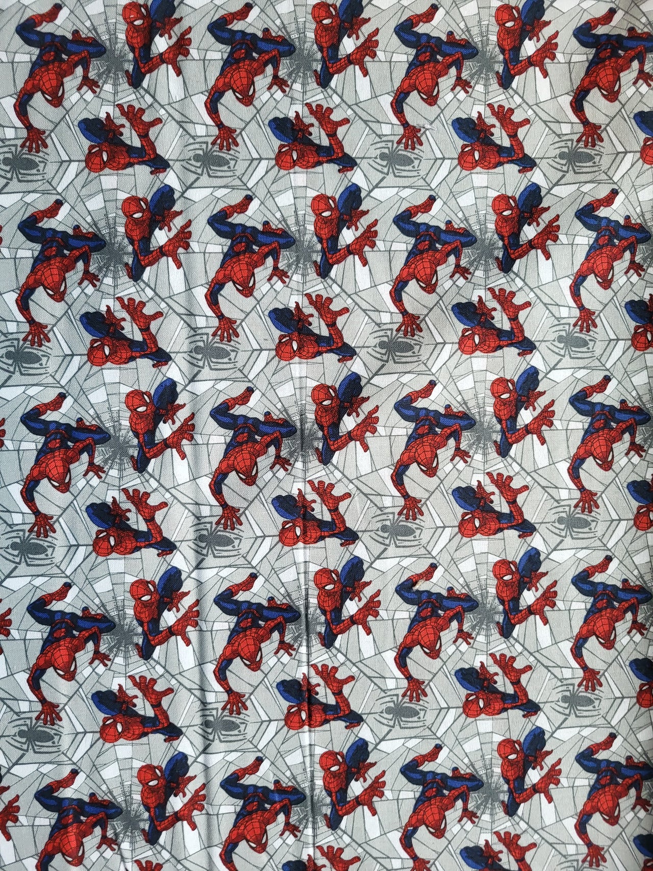 Spiderman Web crawler cotton sew quilt fabric 0.72 yard x 44" wide Avengers