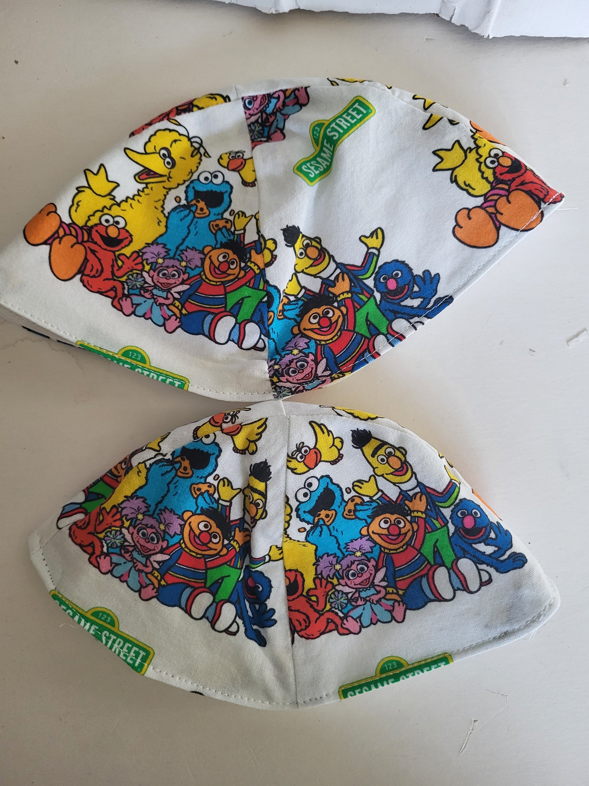 Sesame Street 4 panel kippah