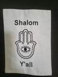 handmade Shalom Y'all Hand G-d wall hanging