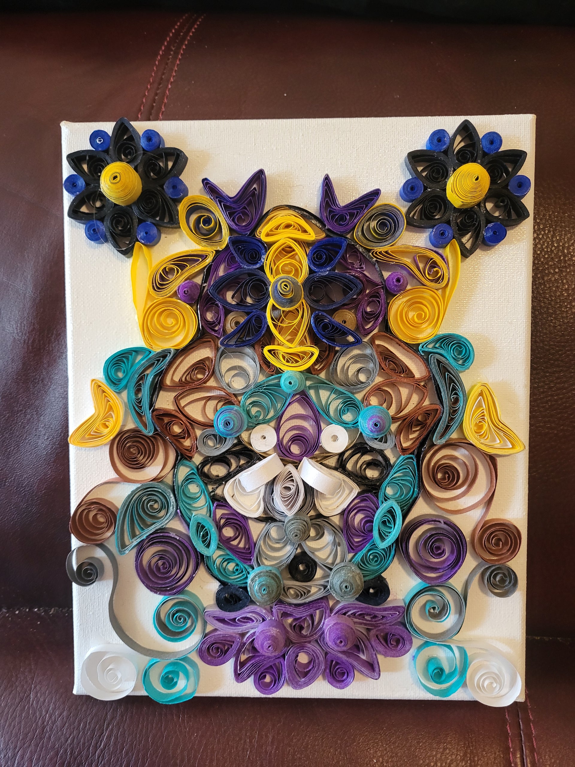 abstract mandala quilling art