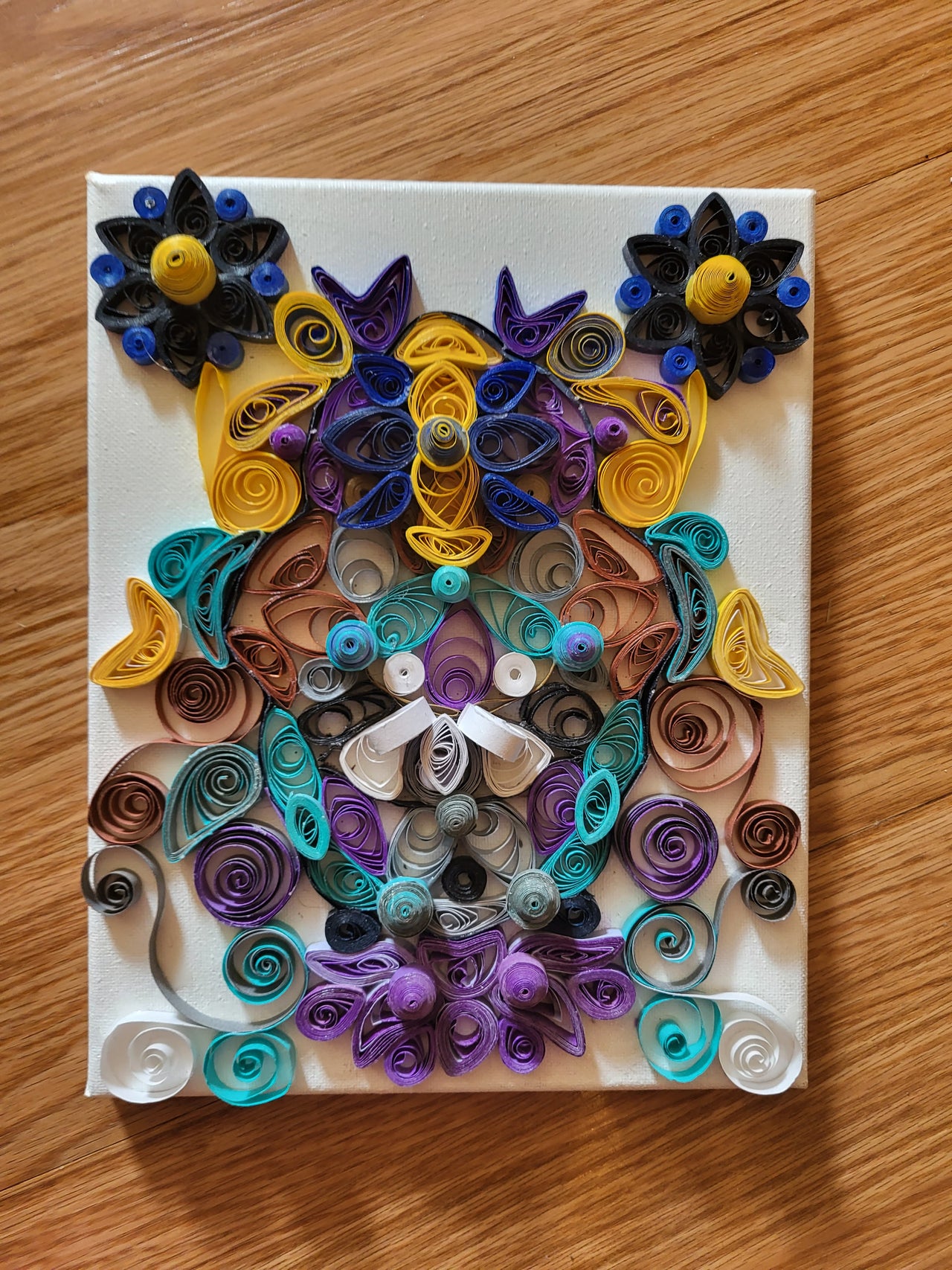 handmade quilling artwork