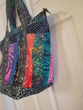 Bohemian colorful Batik tote bag