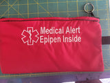 Closeout sale Epinephrine / adrenal insufficiency case Toss in your bag zippered case