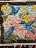 Humming birds hand quilted small wall hanging
