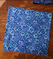 Stainglass Stars of David napkin