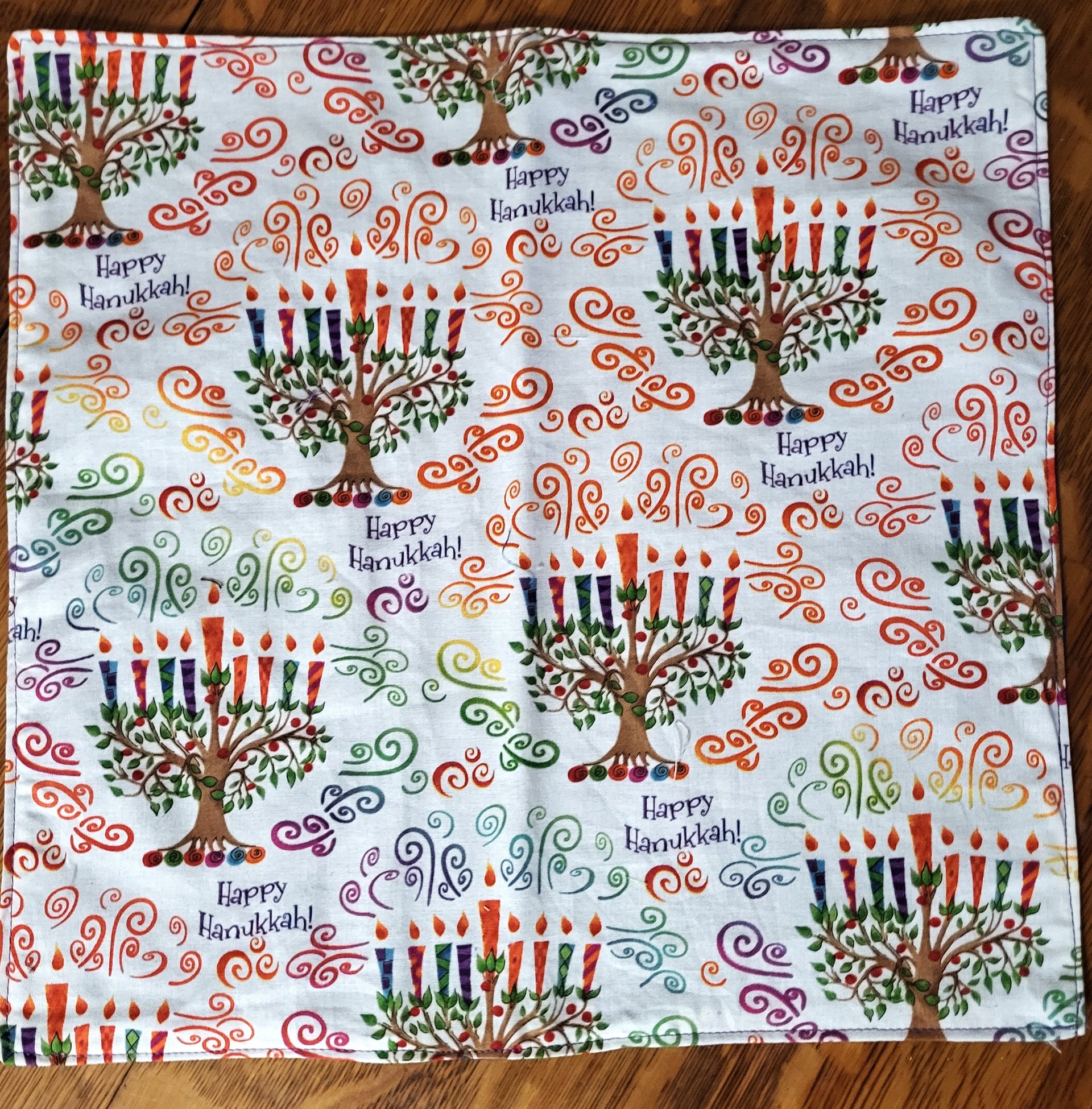 Tree of life Hanukkah napkin