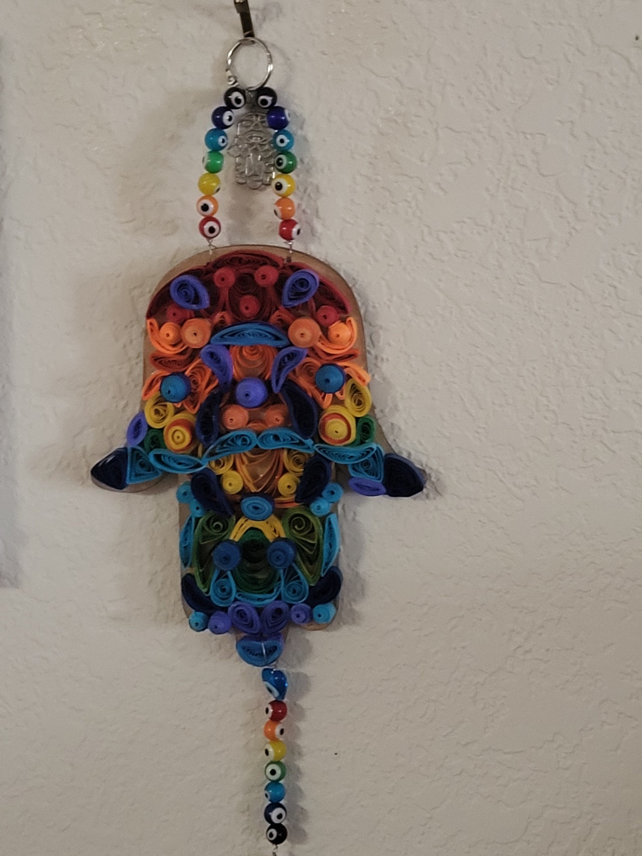 hamsa chakra quilling wall hanging