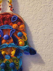 quilled wall hart Hand G-d