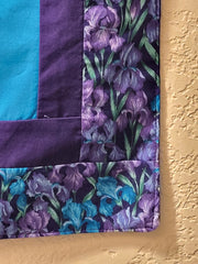 purple turquoise handmade banner