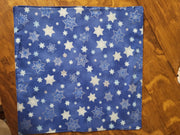 Fancy blue silver Stars David napkin