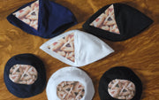 handmade Hamantashen kippahs