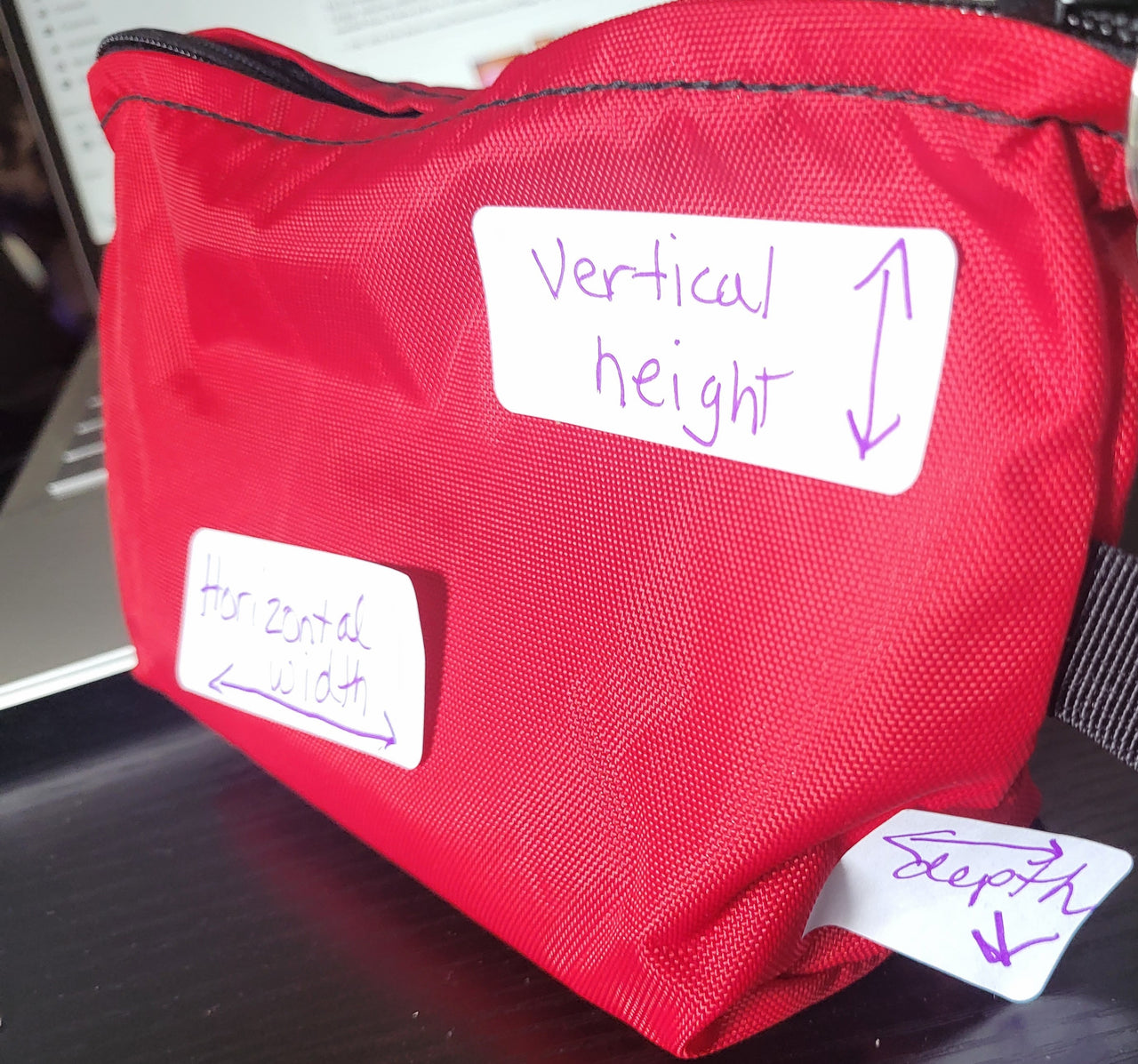 Nylon Zippered gusset pouches 3 sizes