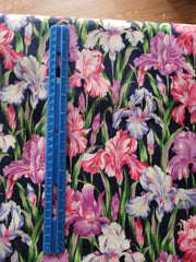  Iris flowers cotton fabric