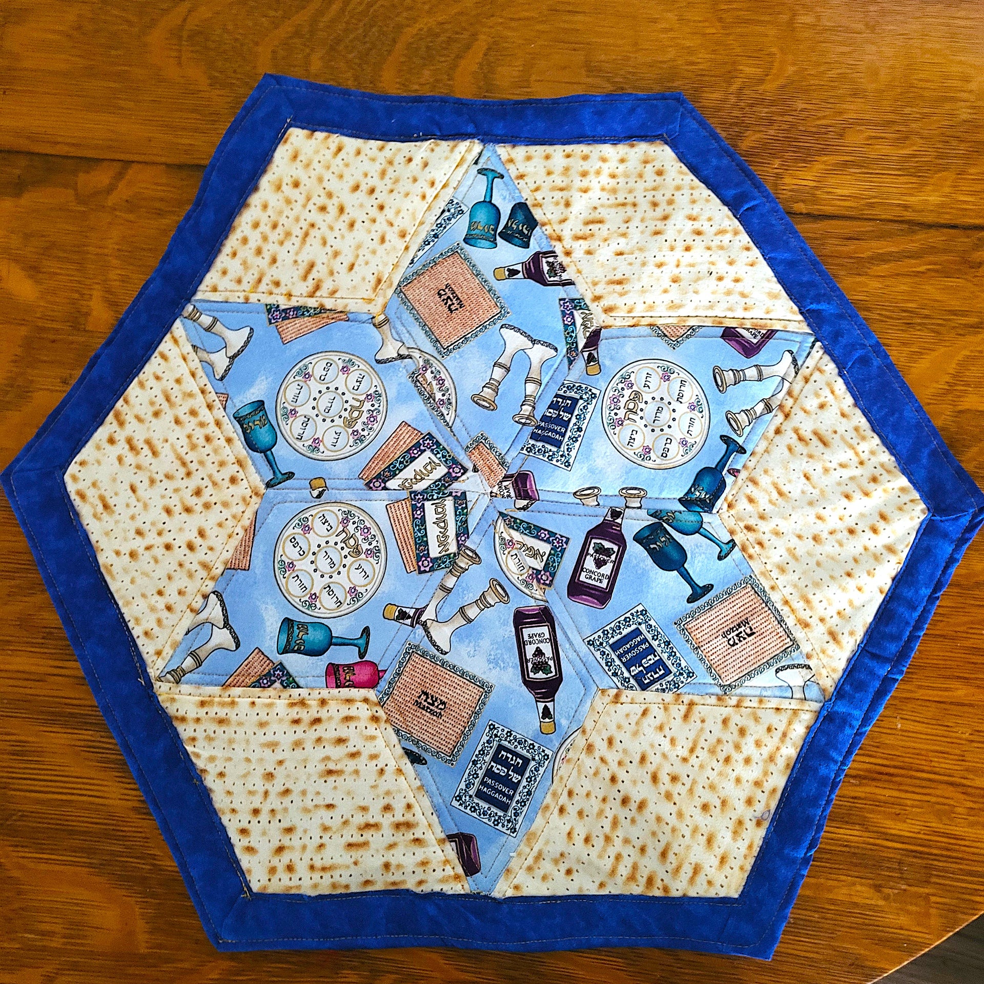 seder table hand crafted mat