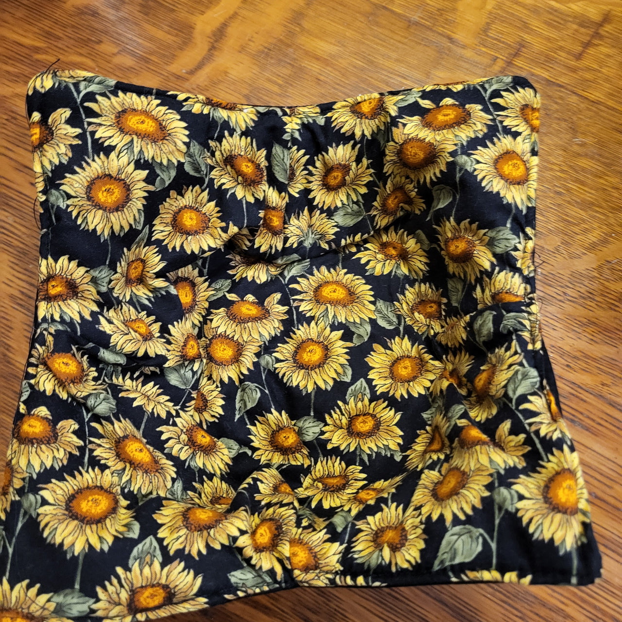 Quilted microwave cozy bowl reversible