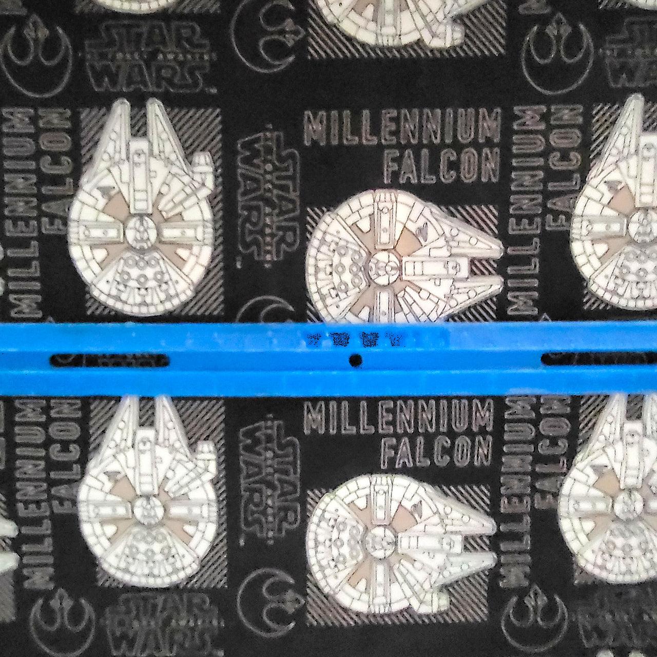 Star Wars Millennium Falcon cotton quilting fabric by half yd x 44" w space ship